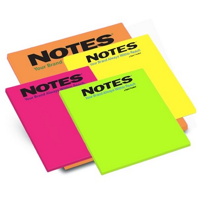 100-Sheet Stik-Withit® Adhesive Notepad w/ Bright Paper (4"x4")