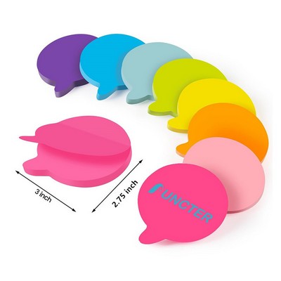 50 Sheets 2.75" Adhesive Comma Shape Sticky Notes