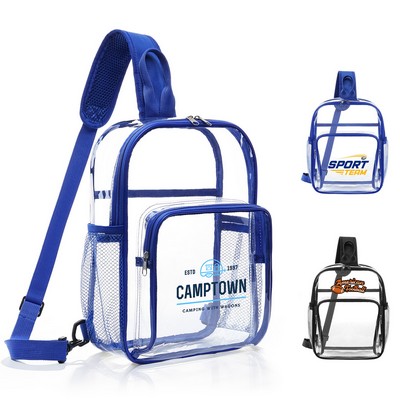 Clear PVC Crossbody Sports Pack