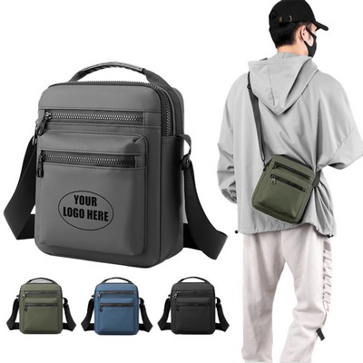 Waterproof Faux Leather Shoulder Sling Bag