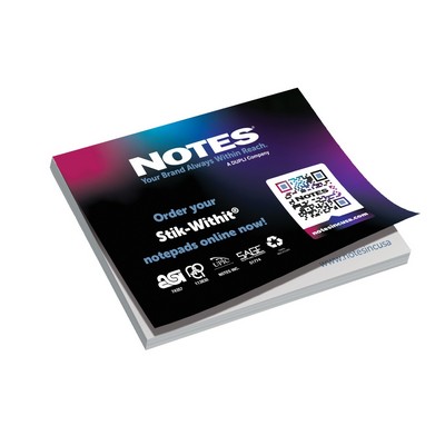 100-Sheet Stik-Withit® Adhesive Notepad (4"x3")