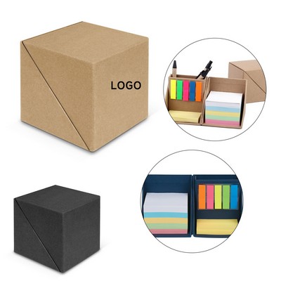 Folded Cube Memo Pad Box