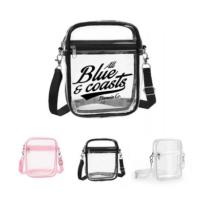 Clear PVC Crossbody Bag