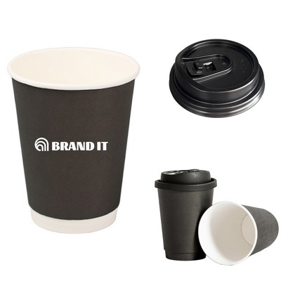 12oz Gloss Double Wall Insulated Paper Cup