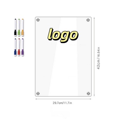 Magnetic Acrylic Erasable Message Writing Board