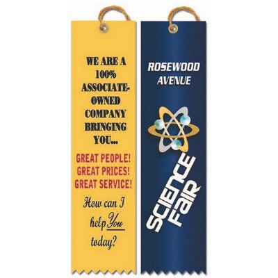 Custom Printed Square Top Multicolor Ribbon (2"x8")